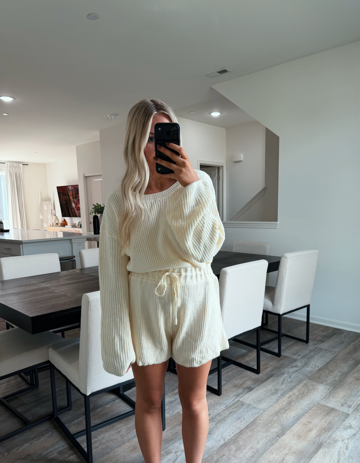 Wren Knit Romper - Cream