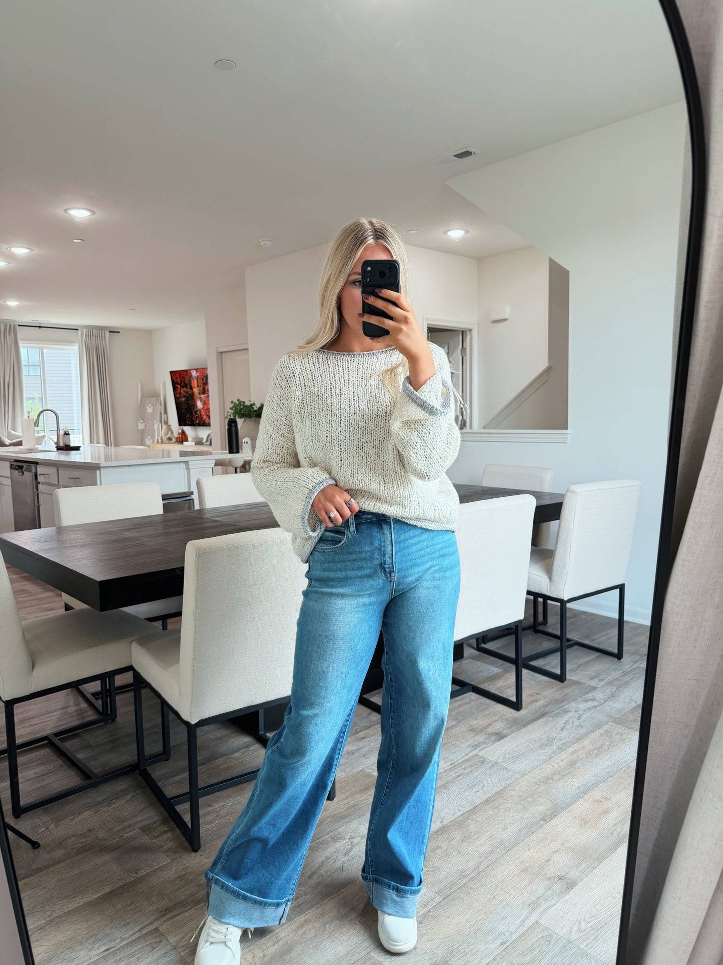 Dana High Rise Cuffed Jeans