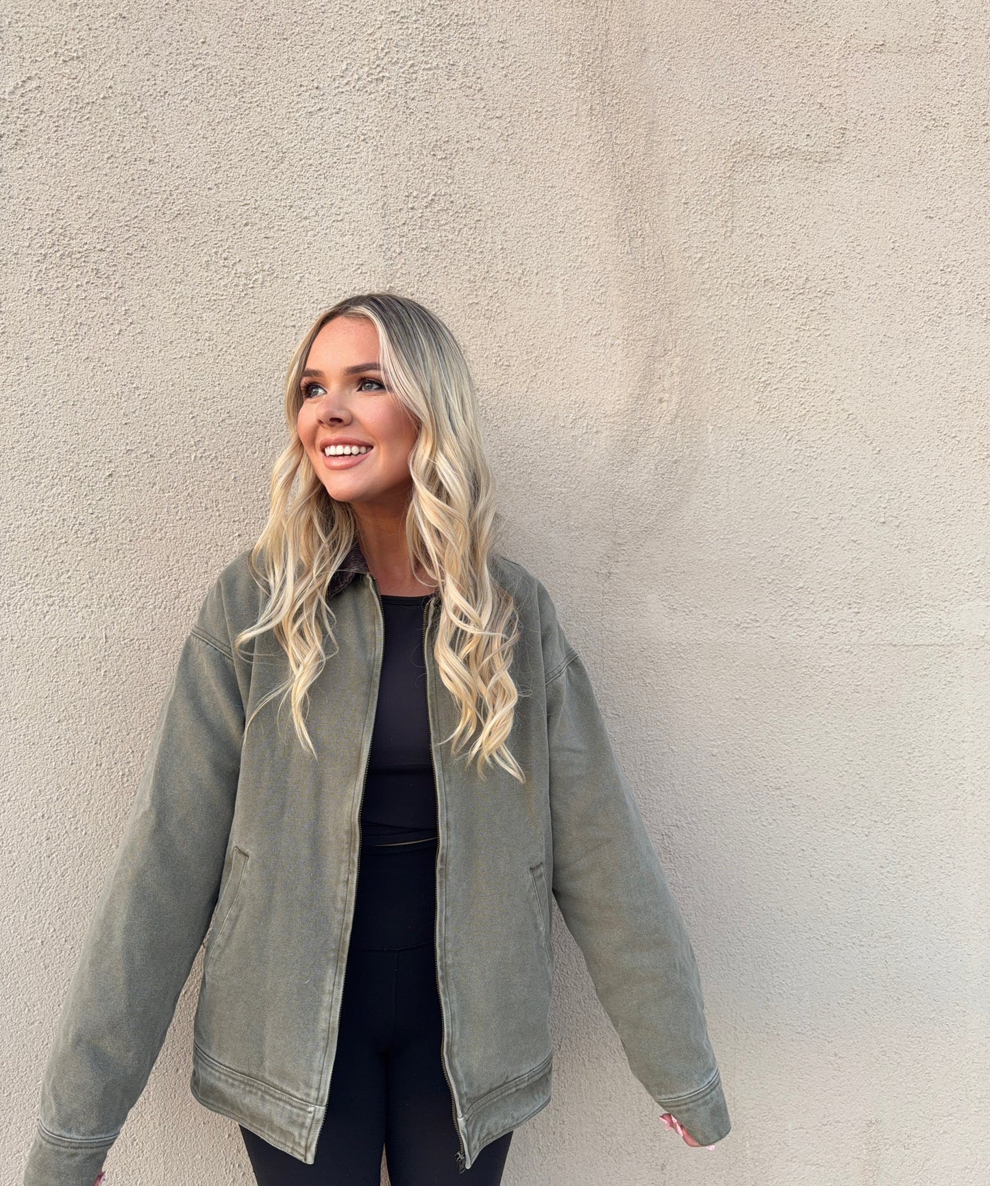 Mabel Barn Jacket - Olive