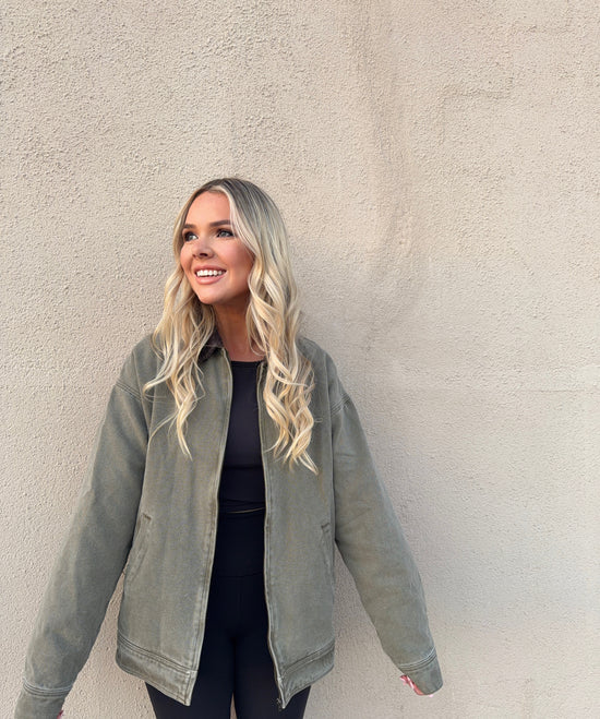 Mabel Barn Jacket - Olive