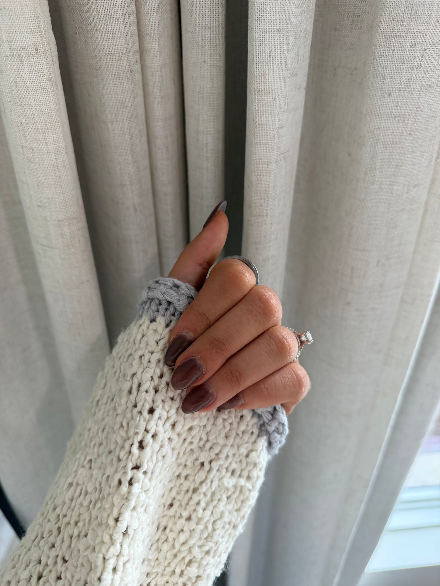 Maeve Knit Sweater - Light Grey