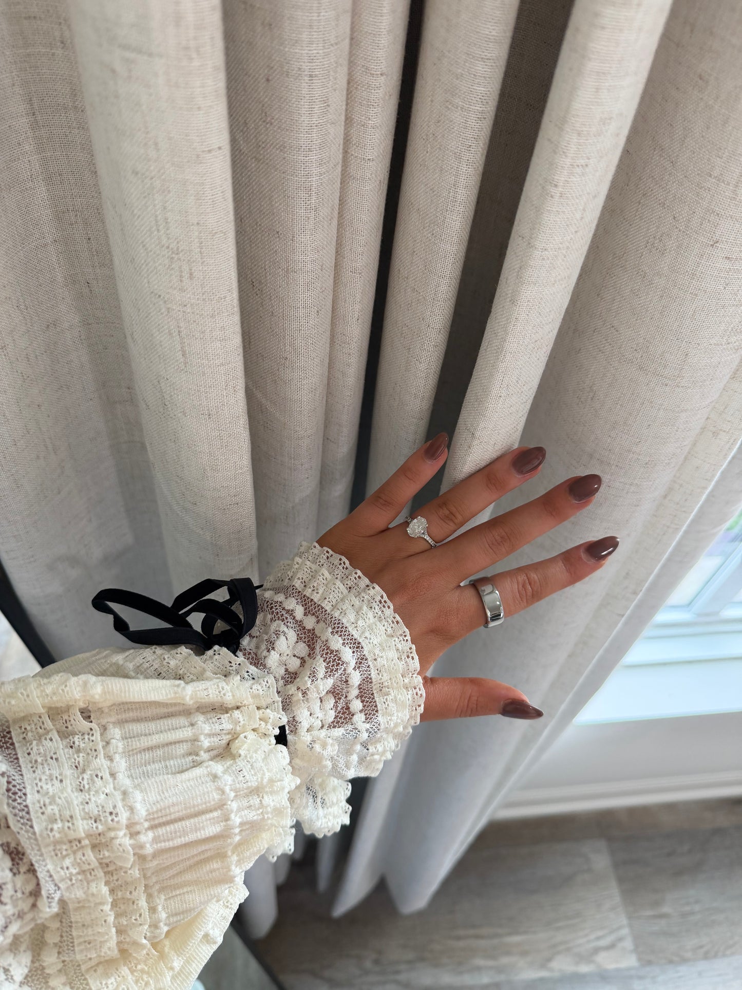 Rita Bow Detailed Sweater - Ivory/Brown