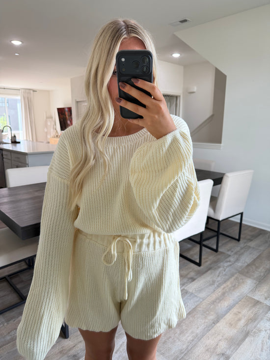 Wren Knit Romper - Cream