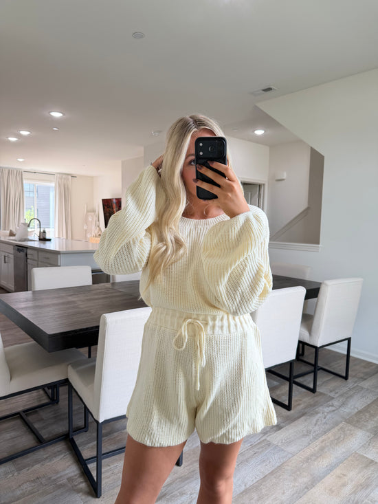 Wren Knit Romper - Cream